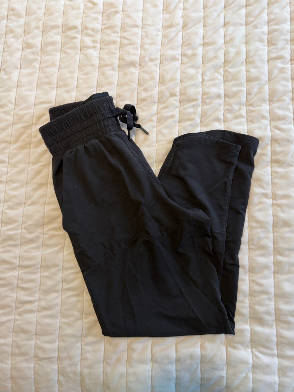 SPANX Black Men's Jogger Pants with Drawstring Waist